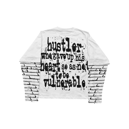 WALL HUSTLER LONGSLEEVE [WHITE]