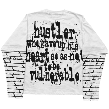 WALL HUSTLER LONGSLEEVE [WHITE]