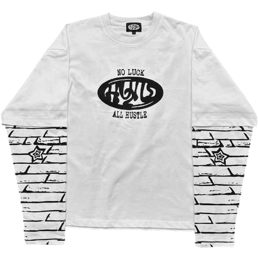 WALL HUSTLER LONGSLEEVE [WHITE]